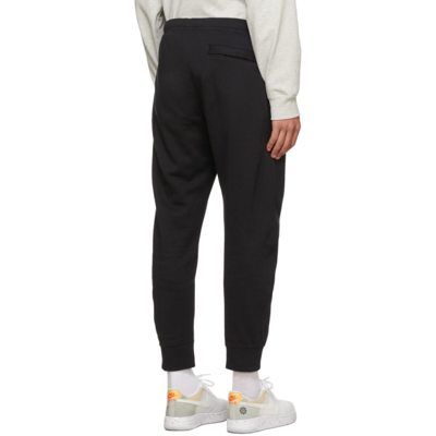 Shop Nike Black Club Jogger Lounge Pants In 015 Black/black/iron