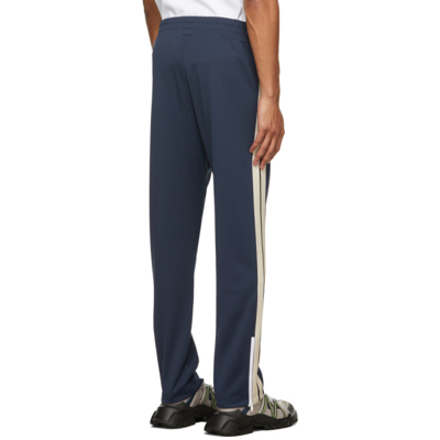 Shop Palm Angels Navy Classic Track Pants In Blue White