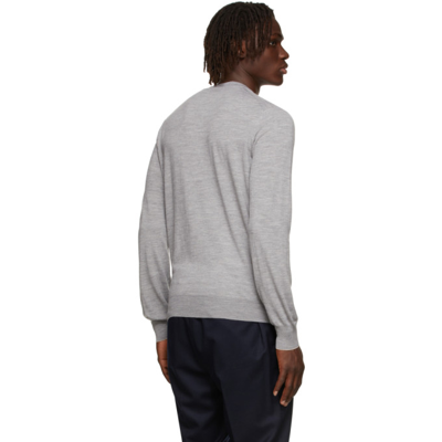 Shop Brunello Cucinelli Grey Wool & Cashmere Lightweight Sweater In Cr73 Grigio