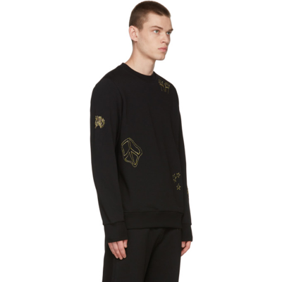 Shop Ps By Paul Smith Black Regular Fit Graphic Sweatshirt In 79 Blacks