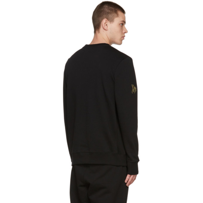 Shop Ps By Paul Smith Black Regular Fit Graphic Sweatshirt In 79 Blacks