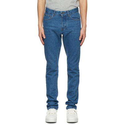 Shop Ami Alexandre Mattiussi Blue Ami Fit Jeans In 480 Blue