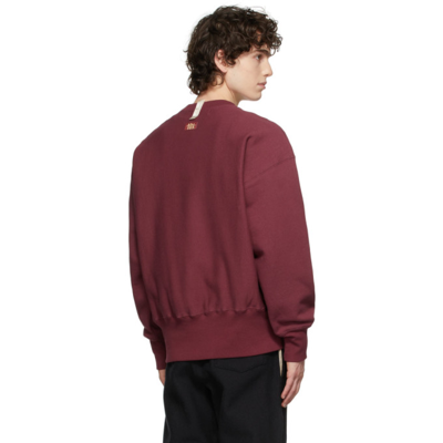 Shop Advisory Board Crystals Burgundy Crewneck Sweatshirt In Pyrope