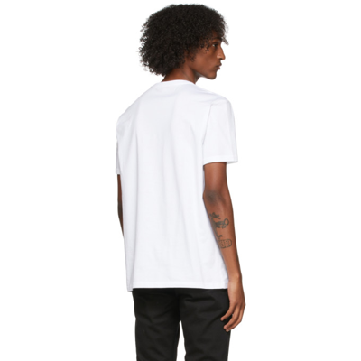 Shop Alexander Mcqueen White Logo T-shirt In 0900 White/