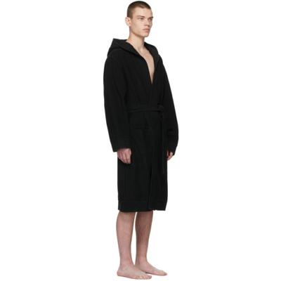 Shop We11 Done Black Jersey Gown Robe