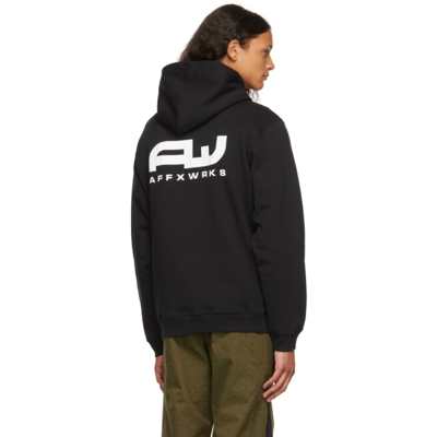 Shop Affix Black Aw Logo Hoodie