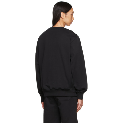 Shop Helmut Lang Black Core Crewneck Sweatshirt