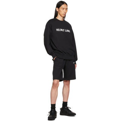 Shop Helmut Lang Black Core Crewneck Sweatshirt