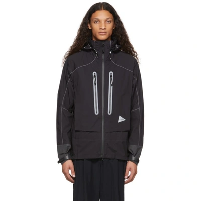 Shop And Wander Black Shield Rain Jacket In 10 Black