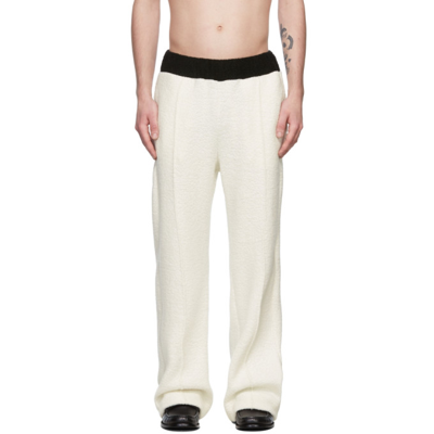 Shop Casablanca White Terry Block Lounge Pants In Off White