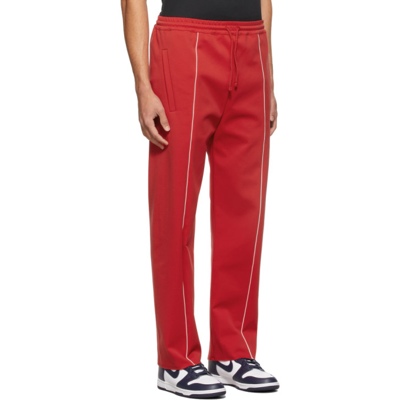 Shop 424 Red Contrast Track Pants In 18 Red