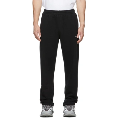 Shop Off-white Black Arrow Zip Lounge Pants In Black/white