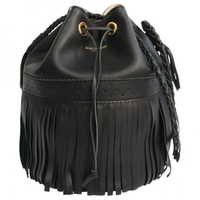 Pre-owned J & M Davidson Leather Handbag In Black