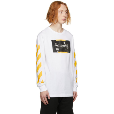 Shop Off-white White Caravaggio Painting Long Sleeve T-shirt In Multi