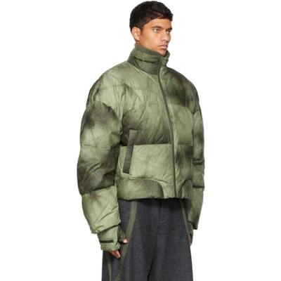 Shop A. A. Spectrum Green Down Dyecore Jacket In Cloak Green