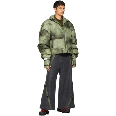 Shop A. A. Spectrum Green Down Dyecore Jacket In Cloak Green