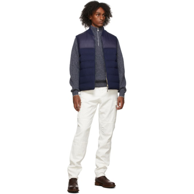 Shop Brunello Cucinelli White Dyed Cargo Pants In C2200 White
