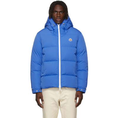 Shop Moncler Down Quilted Idil Jacket In 730 Blue
