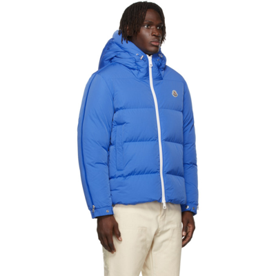 Moncler Idil Contrast-trim Padded Jacket In Blue | ModeSens