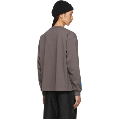 Shop Flagstuff Grey '2014' Long Sleeve T-shirt In Gray