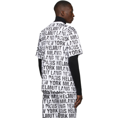 Shop Helmut Lang White All-over T-shirt In 100 White