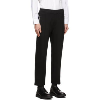 Shop Neil Barrett Black Viscose Jersey Lounge Pants In 01 Black