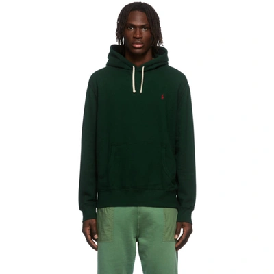 Polo Ralph Lauren Green Rl Fleece Hoodie In College Gre | ModeSens