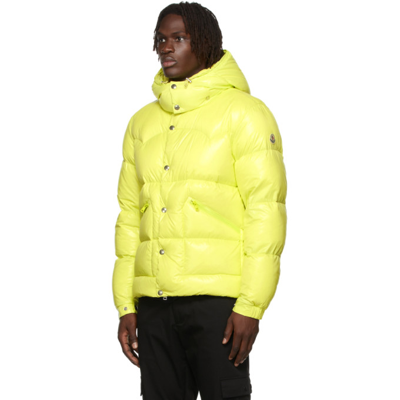 Shop Moncler Down Quilted Coutard Jacket In 112 Light Yellow