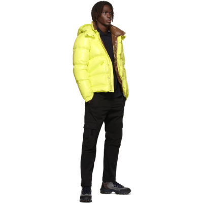 Shop Moncler Down Quilted Coutard Jacket In 112 Light Yellow
