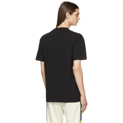 Palm Angels: Black St. Moritz Sprayed T-Shirt