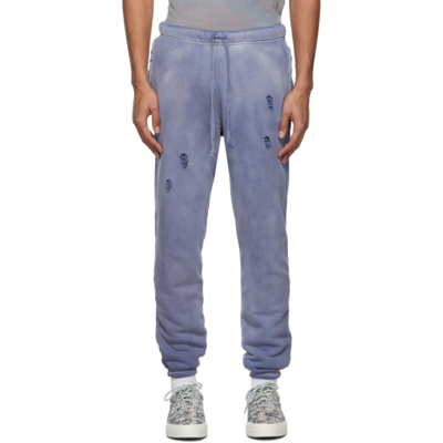 Shop John Elliott Purple Sundrenched Thermal Lined Folsom Lounge Pants In Vintage Navy