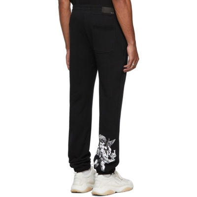 Shop Amiri Shaded Cherub Lounge Pants In Black