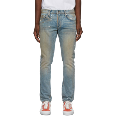 Shop Rhude Slim-fit Jeans In Indigo0032