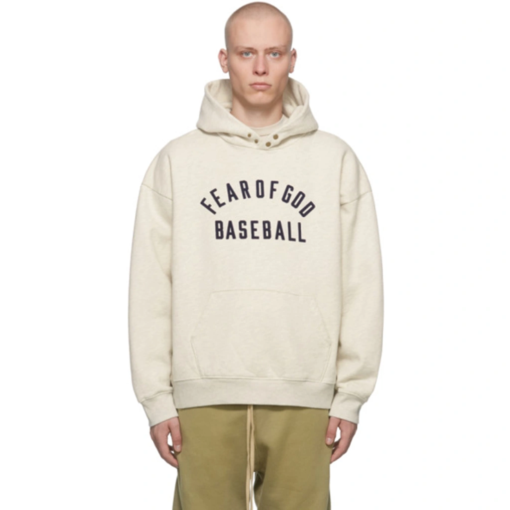 fear of god baseball white パーカーフーディ 