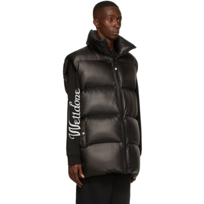 Shop We11 Done Down Nylon Quilted Vest In Black