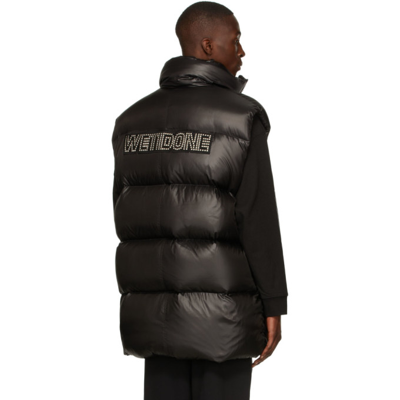 Shop We11 Done Down Nylon Quilted Vest In Black