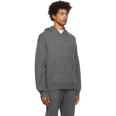 Shop Frame Grey Hoodie Sweater In Gris Melange