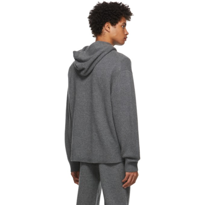 Shop Frame Grey Hoodie Sweater In Gris Melange