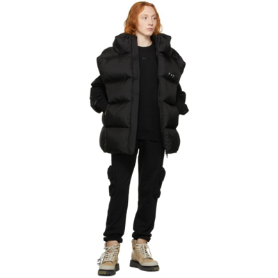 OFF-WHITE BLACK DOWN BOX PUFFER VEST 