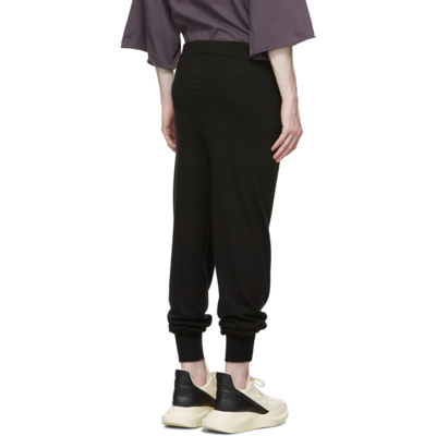 Shop Rick Owens Black Track Lounge Pants In 09 Black