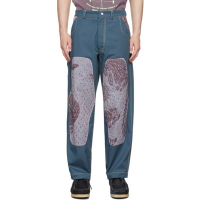 PARIA FARZANEH BLUE KNEED A NAME PANT 
