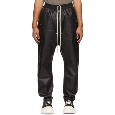 Shop Rick Owens Drkshdw Black Matte Denim Bela Jeans In 09 Black