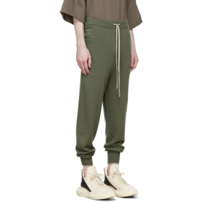 Shop Rick Owens Green Track Lounge Pants In 15 Green