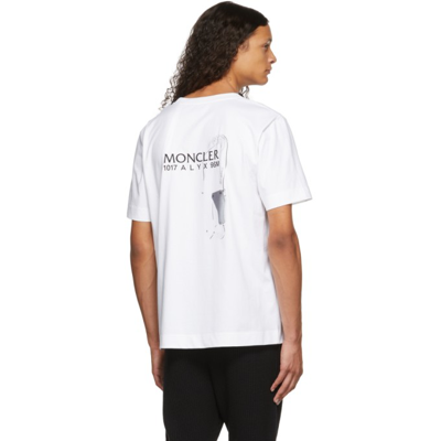 Shop Moncler Genius 6 Moncler 1017 Alyx 9sm White Logo T-shirt In 032 White