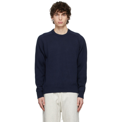 Shop Noah Navy Cotton Sweater
