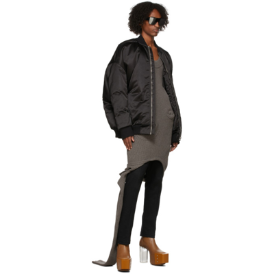 Shop Rick Owens Black Jumbo Peter Bomber Jacket In 09 Black