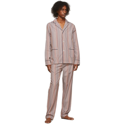 Shop Paul Smith Multicolor Signature Stripe Pyjama Set In 92 Multicol