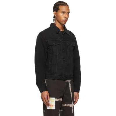 Shop Off-white Black Negative Mark Denim Jacket