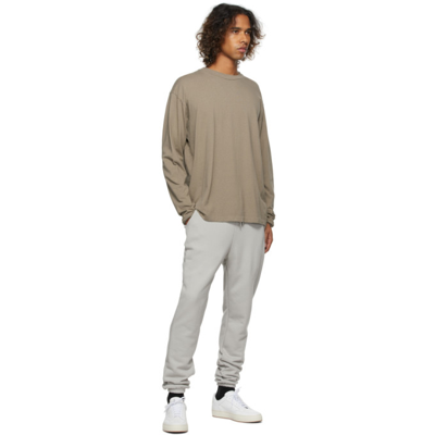 Shop John Elliott Long Sleeve University T-shirt In Dust