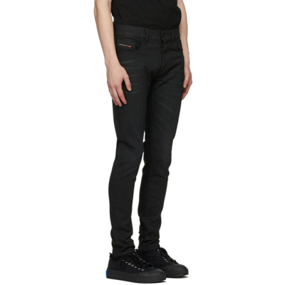 Shop Diesel Black D-strukt Jeans In 2